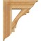 Ekena Millwork Merced Traditional Rough Sawn Bracket w/ Offset Brace, Western Red Cedar, 8"W x 24"D x 28"H BKT0806X24X28MRC01RWR - alternate 4